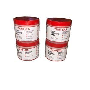 Thayers Pore Refining Toner Pads, Dual-Sided Exfoliating Pads W/ Witch Hazel 4pk